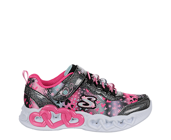 SKECHERS-GIRLS LITTLE KID HEART LIGHTS LIGHT UP SNEAKER