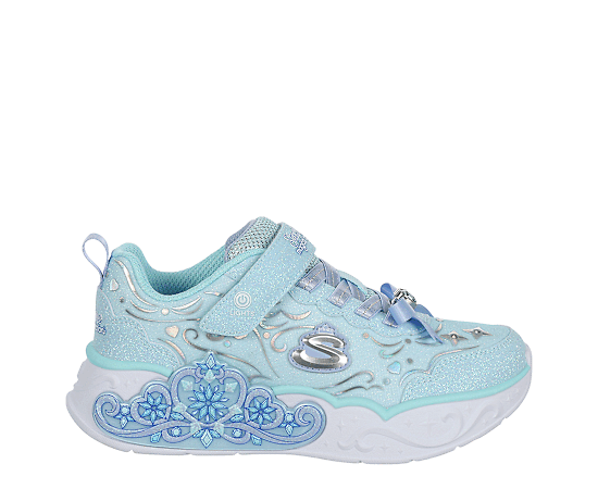 SKECHERS-GIRLS LITTLE KID PRINCESS STEPS LIGHT UP SNEAKER