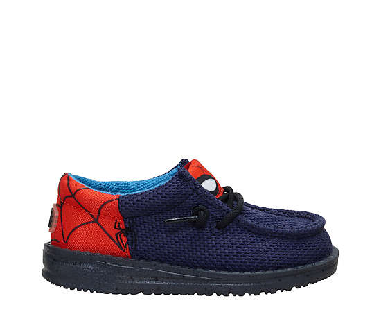 HEYDUDE-BOYS TODDLER WALLY SPIDERMAN SLIP ON SNEAKER
