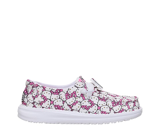 HEYDUDE-GIRLS WENDY YOUTH HELLO KITTY SLIP ON SNEAKER