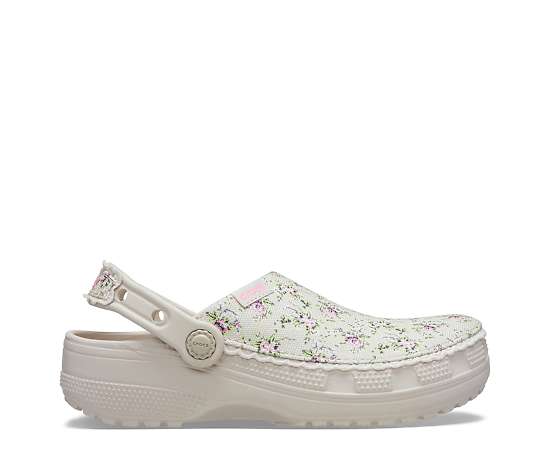 CROCS-GIRLS LITTLE-BIG KID CRAFTED PRINTED CANVAS CLOG