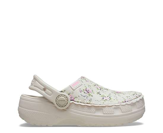 CROCS-GIRLS TODDLER CRAFTED PRINTED CANVAS CLOG