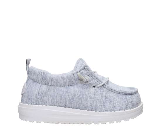 HEYDUDE | Infant Shoes | LILDUDE Slip On Stretch Jersey - Light Grey | Size 4