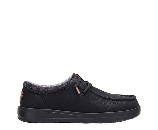 HEYDUDE | Big Kids' Shoes | Paul Youth Classic - Black/Black | Size 12