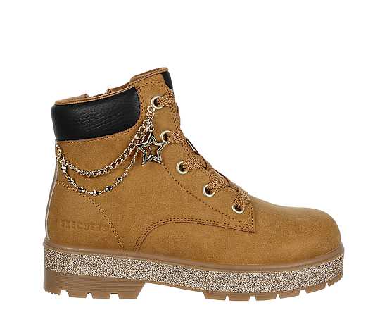 SKECHERS-GIRLS LITTLE-BIG KID STREET GLITZ LACE-UP BOOT