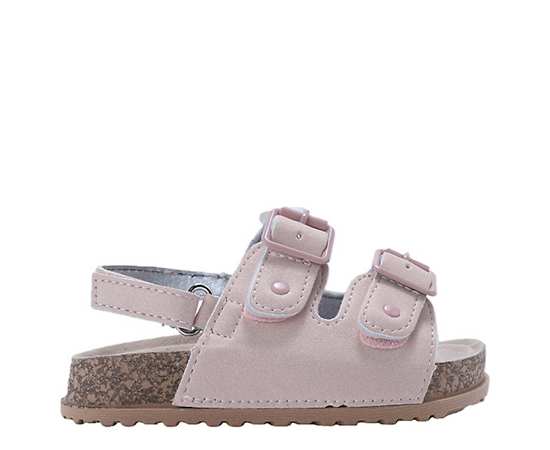 Bebe Big Girls Classic Footbed Sandals - Light pink