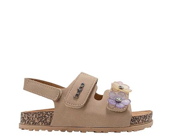 BEBE-GIRLS LITTLE-BIG KID FOOTBED SANDAL