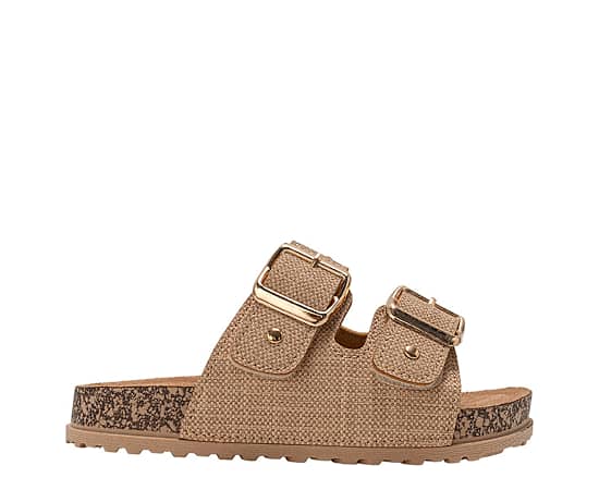 BEBE-GIRLS LITTLE-BIG KID FOOTBED SANDAL
