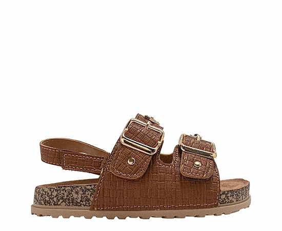 BEBE-GIRLS LITTLE-BIG KID FOOTBED SANDAL