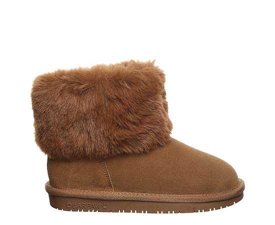 BEARPAW-GIRLS LITTLE-BIG KID TAHLEA YOUTH FUR BOOT
