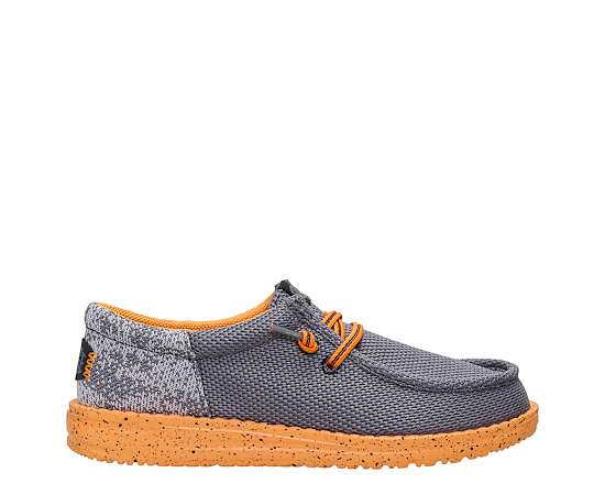 HEYDUDE | Boys Shoes | Wally Funk Youth Gradient Mesh - Grey/Multi | Size 2