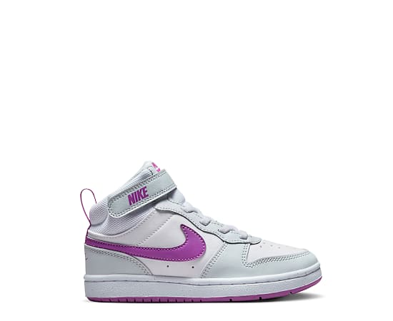 GIRLS LITTLE KID COURT BOROUGH 2 MID SNEAKER