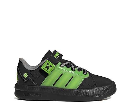 Little Kids' adidas Minecraft Lightorama Court Hook N Loop Sneakers