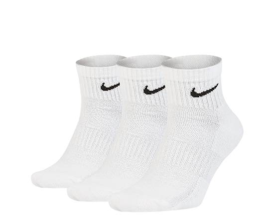 MENS MEDIUM EVERYDAY CUSHION QUARTER SOCKS 3 PAIRS