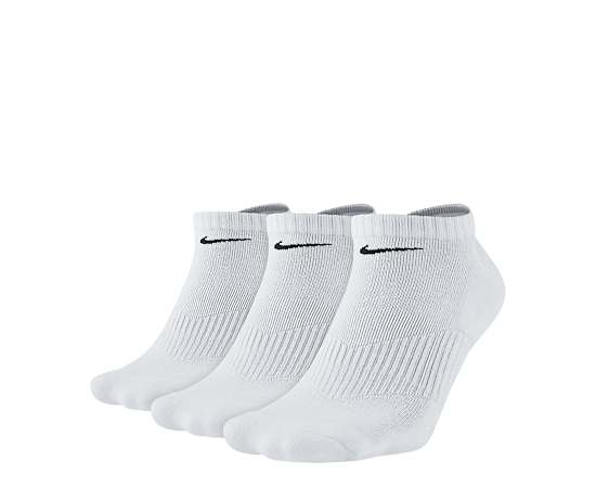 WOMENS MEDIUM EVERYDAY CUSHION NO SHOW SOCKS 3 PAIRS