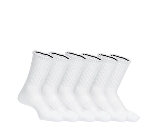 UNISEX MEDIUM CREW SOCKS 6 PAIRS