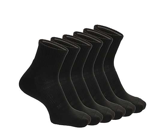 UNISEX LARGE QUARTER SOCKS 6 PAIRS