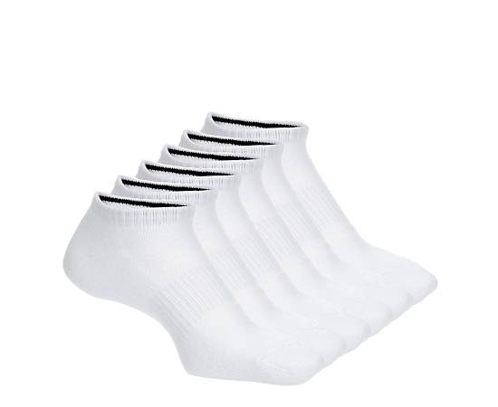 UNISEX MEDIUM NO SHOW SOCKS 6 PAIRS