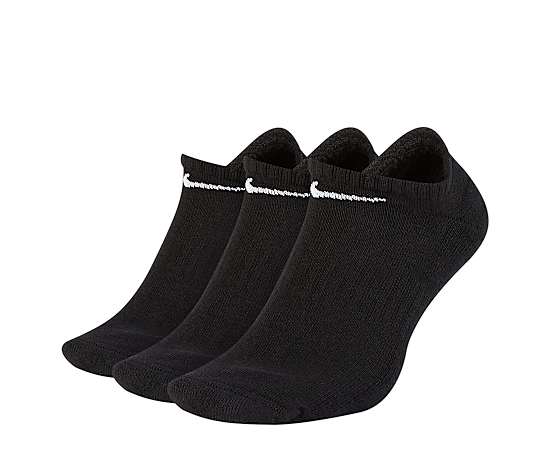 NIKE-MENS MEDIUM EVERYDAY CUSHIONED NO SHOW SOCKS 3 PAIRS