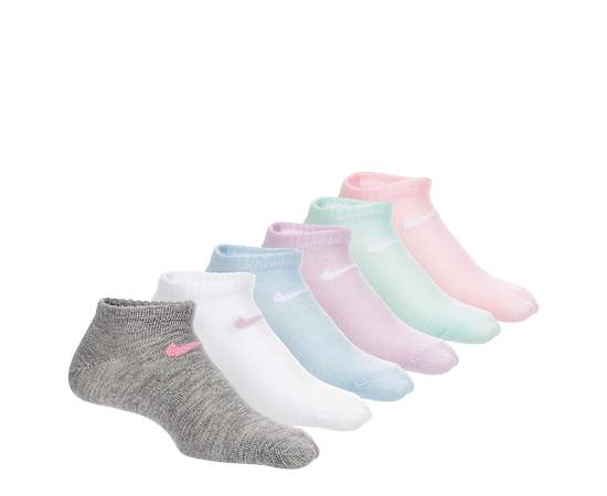GIRLS EXTRA SMALL LOW CUT SOCKS 6 PAIRS