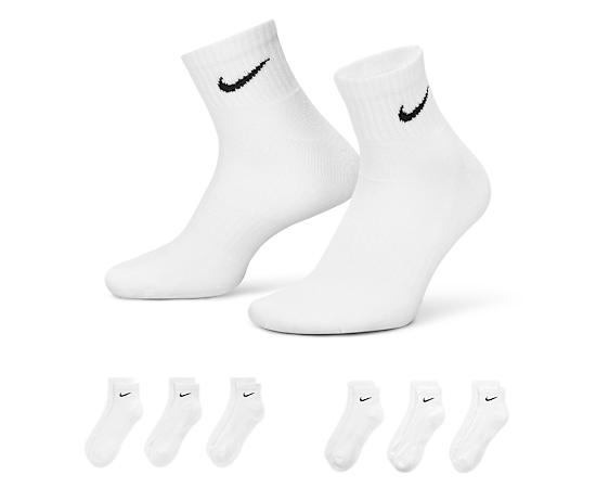 NIKE-MENS EXTRA LARGE QUARTER SOCKS 6 PAIRS