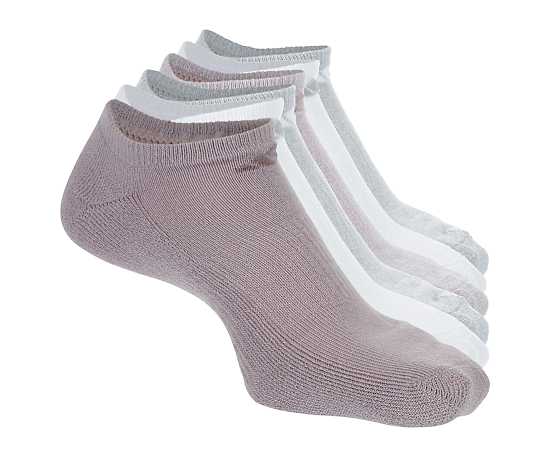 ADIDAS-WOMENS CUSHIONED NO SHOW SOCKS 6 PAIRS