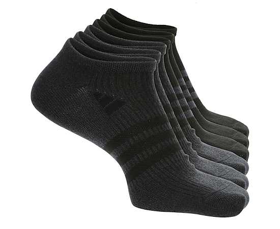 ADIDAS-MENS SUPERLITE NO SHOW SOCKS 6 PAIRS