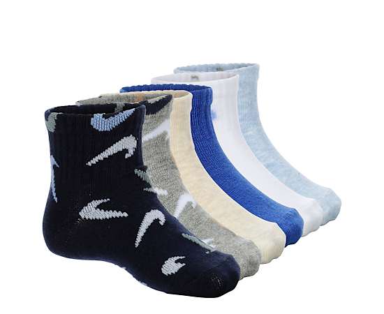 BOYS INFANT ANKLE SOCKS 6 PAIRS