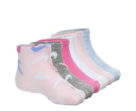 GIRLS INFANT QUARTER SOCKS 6 PAIRS