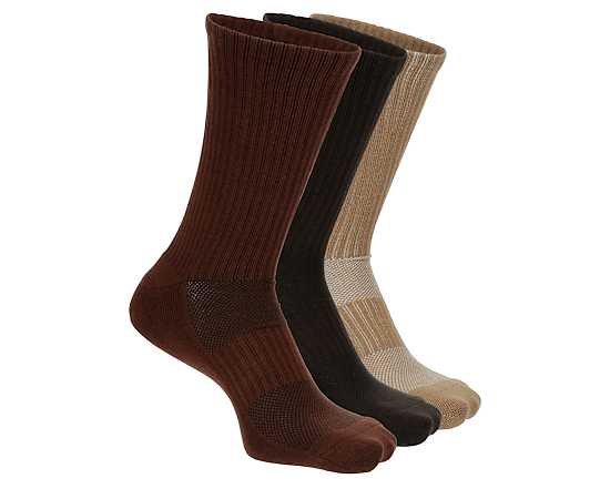MENS CUSHION CREW SOCKS 3 PAIRS