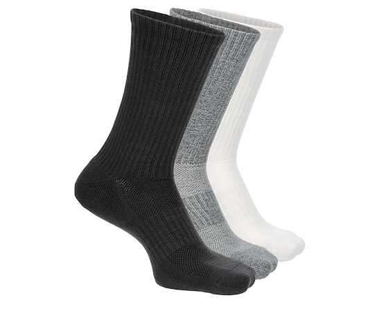 MENS CUSHION CREW SOCKS 3 PAIRS