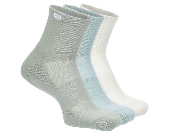 MENS CUSHION QUARTER SOCKS 3 PAIRS