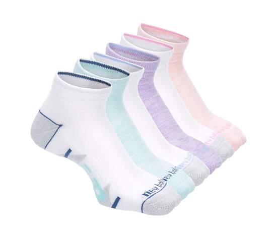 WOMENS PERFORMANCE QUARTER SOCKS 6 PAIRS