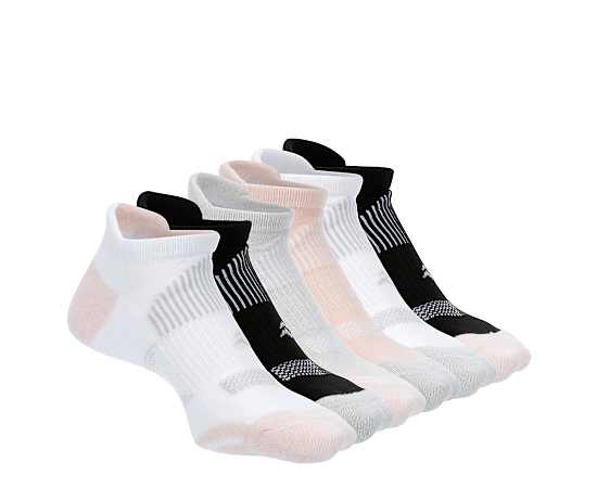 WOMENS BAMBOO TAB NO SHOW SOCKS 6 PAIRS