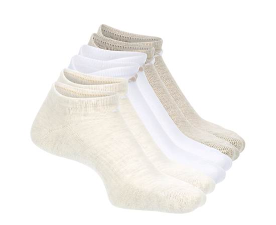 ADIDAS-WOMENS CUSHIONED NO SHOW SOCKS 6 PAIRS