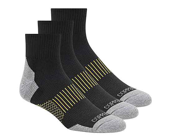 MENS QUARTER SOCKS 3 PAIRS