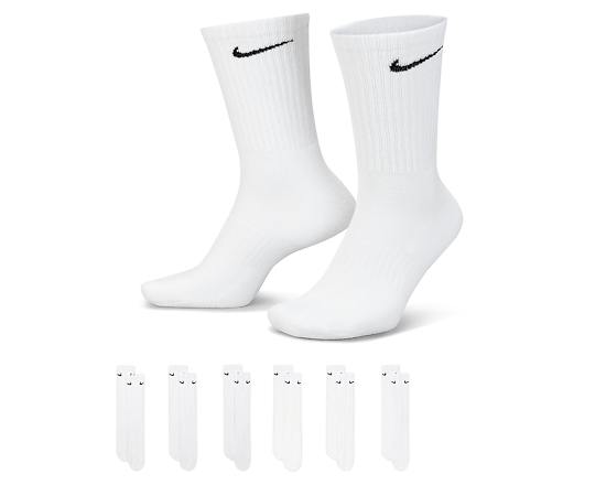 NIKE-MENS EXTRA LARGE CREW SOCKS 6 PAIRS