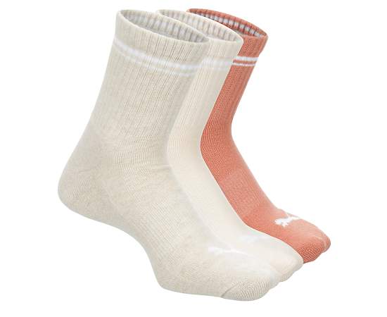 WOMENS COTTON BLEND LOW CREW SOCKS 3 PAIRS