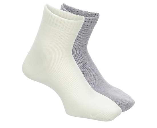 WOMENS HALF CREW SOCKS 2 PAIRS