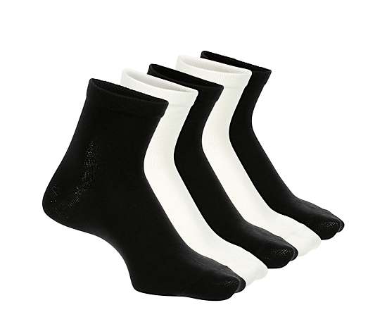 WOMENS QUARTER SOCKS 5 PAIRS