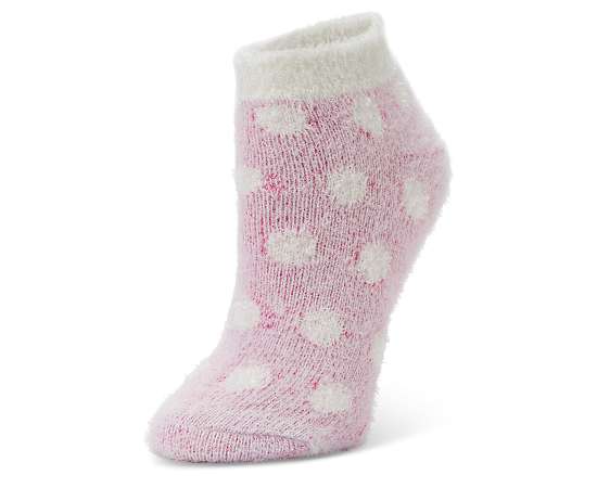 WOMENS ALOE INFUSED CONNECT DOTS LOW CUT SOCKS 1 PAIR