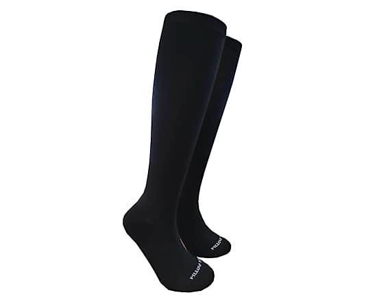 WOMENS BAMBOO PILLOW SOLE KNEE HIGH SOCKS 2 PAIRS