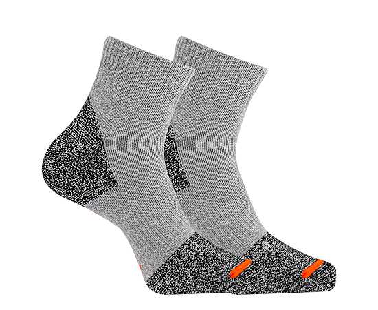 MENS SAFETY TOE QUARTER SOCKS 2 PAIRS