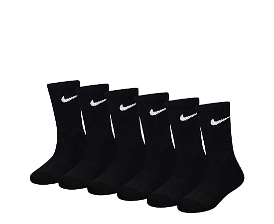 BOYS EVERYDAY PLUS CREW SOCKS 6 PAIRS