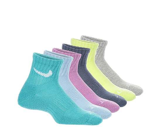 NIKE-GIRLS EVERYDAY PLUS QUARTER SOCKS 6 PAIRS