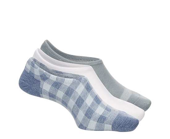 CONVERSE-WOMENS GINGHAM LINER SOCKS 3 PAIRS