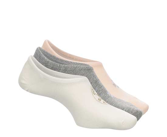 CONVERSE-WOMENS FOIL PATCH LINER SOCKS 3 PAIRS