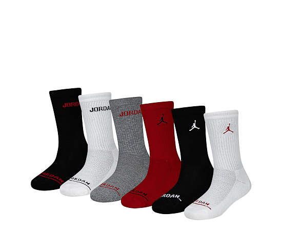 BOYS SMALL LEGEND CREW SOCK 6 PAIRS