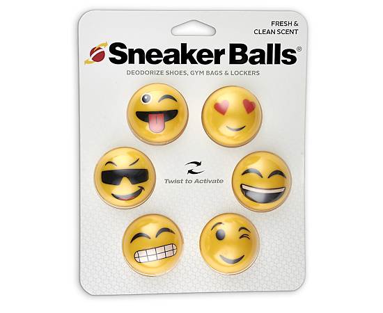 UNISEX EMOJI SNEAKER BALLS 6 PACK