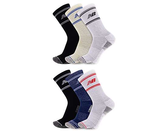 MENS CREW SOCKS 6 PAIRS
